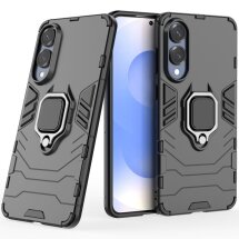 Защитный чехол Deexe Hybrid Case для Samsung Galaxy S25 Edge (S937) - Black: фото 1 из 6