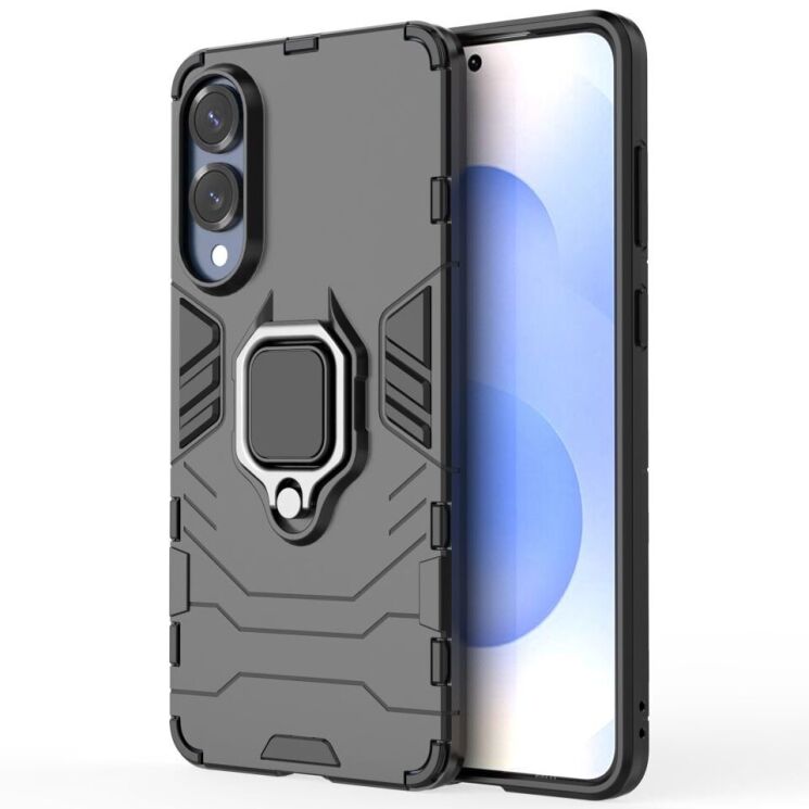 Защитный чехол Deexe Hybrid Case для Samsung Galaxy S25 Edge (S937) - Black: фото 2 из 6