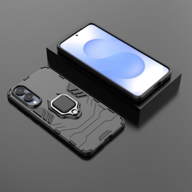 Защитный чехол Deexe Hybrid Case для Samsung Galaxy S25 Edge (S937) - Black: фото 4 из 6