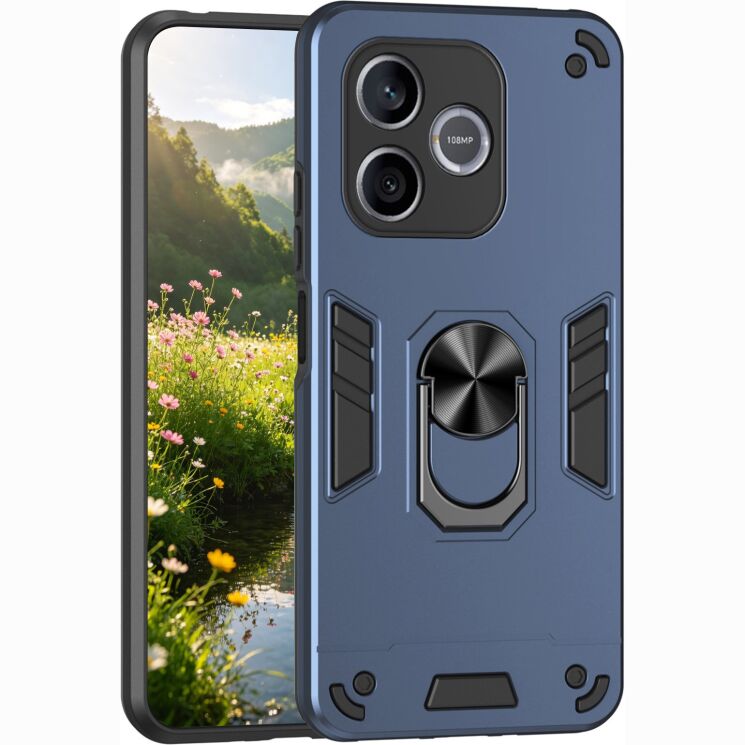 Защитный чехол Deexe Hybrid Shell для Honor 600 Lite - Blue: фото 1 из 7