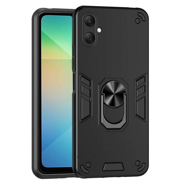 Защитный чехол Deexe Hybrid Shell для Samsung Galaxy A07 (A075) - Black: фото 1 из 7