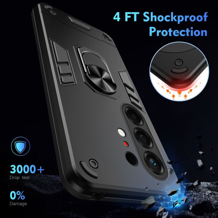 Защитный чехол Deexe Hybrid Shell для TECNO Camon 50 Pro - Blue: фото 4 из 7