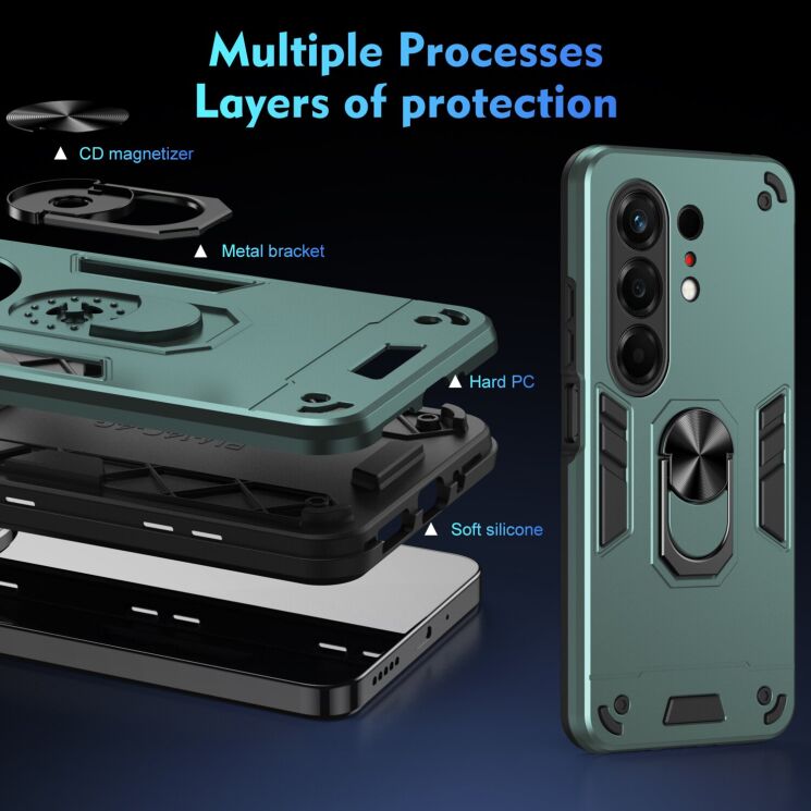 Защитный чехол Deexe Hybrid Shell для TECNO Camon 50 Pro - Blue: фото 7 из 7