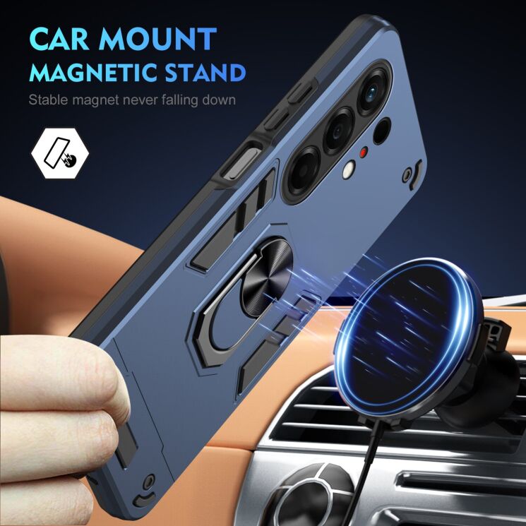 Защитный чехол Deexe Hybrid Shell для TECNO Camon 50 Pro - Blue: фото 2 из 7