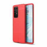 Захисний чохол Deexe Leather Cover для Huawei P40 Pro - Red (256700R)