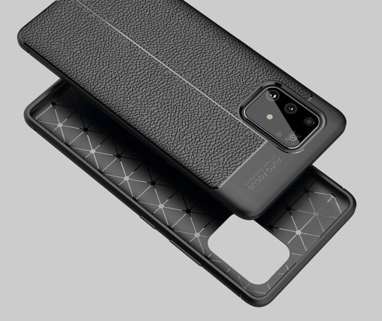 Силіконовий (TPU) чохол Deexe Leather Cover для Samsung Galaxy S10 Lite (G770) - Black: фото 10 з 15
