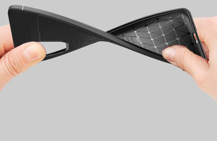 Силіконовий (TPU) чохол Deexe Leather Cover для Samsung Galaxy S10 Lite (G770) - Black: фото 13 з 15