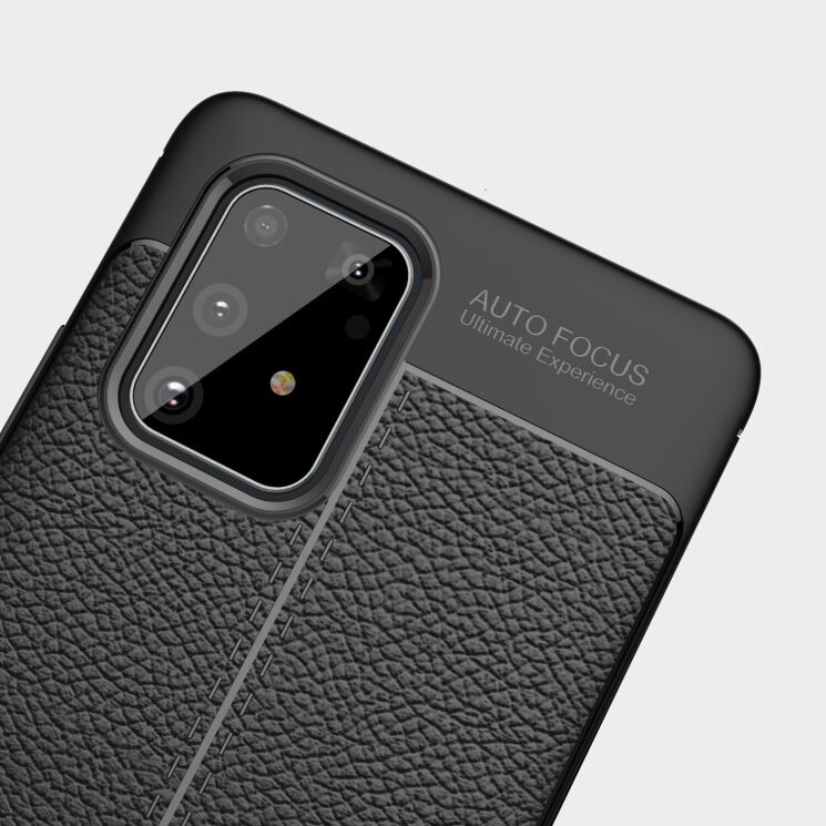 Силіконовий (TPU) чохол Deexe Leather Cover для Samsung Galaxy S10 Lite (G770) - Black: фото 12 з 15