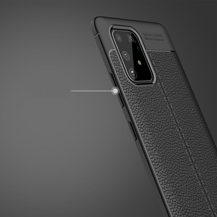 Силіконовий (TPU) чохол Deexe Leather Cover для Samsung Galaxy S10 Lite (G770) - Black: фото 11 з 15