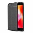Защитный чехол Deexe Leather Cover для Xiaomi Redmi Go - Black (219812B)