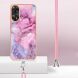 Защитный чехол Deexe Marble Case with Strap для OPPO Reno 8T - Rose (322146M). Фото 3 из 7