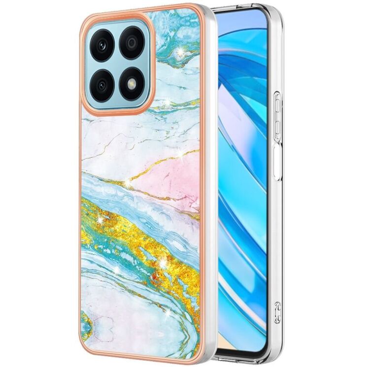 Захисний чохол Deexe Marble Style для Honor X8a - Light Green: фото 1 з 6