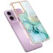 Защитный чехол Deexe Marble Style для Motorola Moto G24 / G04 / G04s / E14 - Green (347839G). Фото 2 из 6