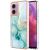 Защитный чехол Deexe Marble Style для Motorola Moto G24 / G04 / G04s / E14 - Green: фото 1 из 6