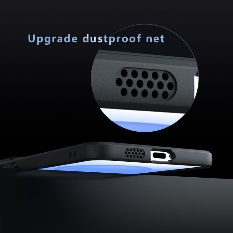 Защитный чехол Deexe Matte Skin with MagSafe для Samsung Galaxy S25 Edge (S937) - Black: фото 5 из 10