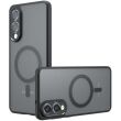 Защитный чехол Deexe Matte Skin with MagSafe для Samsung Galaxy S25 Edge (S937) - Black (377529B)
