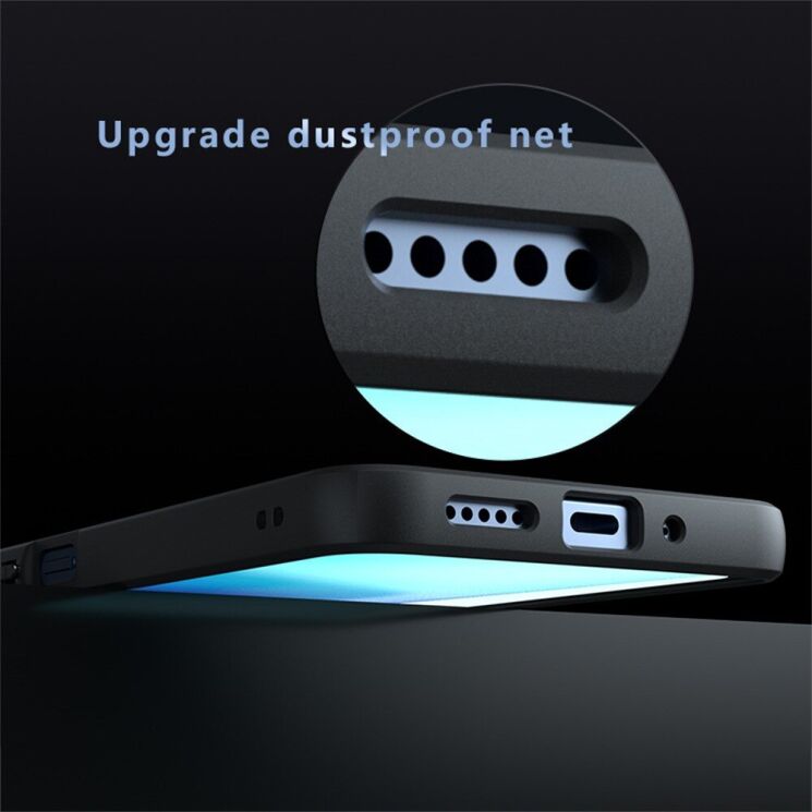 Защитный чехол Deexe Matte Skin with MagSafe для Xiaomi Redmi 14C / Poco C75 - Transparent / Black: фото 6 из 11