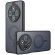 Защитный чехол Deexe Matte Skin with MagSafe для Xiaomi Redmi 14C / Poco C75 - Transparent / Black (366075H)