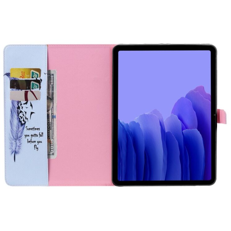 Захисний чохол Deexe Pattern Cover для Samsung Galaxy Tab A7 10.4 (2020) - Feather: фото 5 з 7