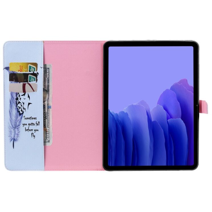 Защитный чехол Deexe Pattern Cover для Samsung Galaxy Tab A7 10.4 (2020) - Feather: фото 5 из 7