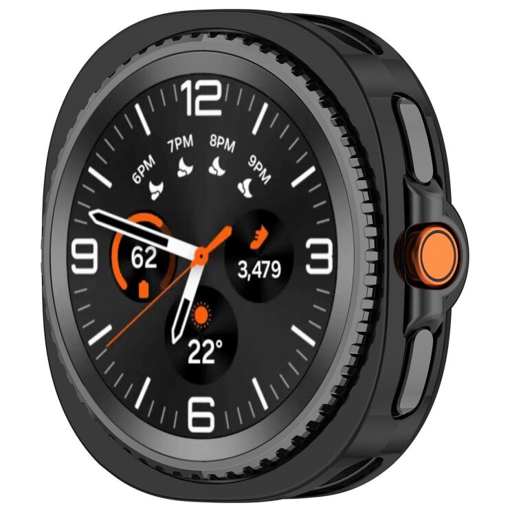 Защитный чехол Deexe Protective Frame для Samsung Galaxy Watch 8 Classic - Black: фото 2 из 3