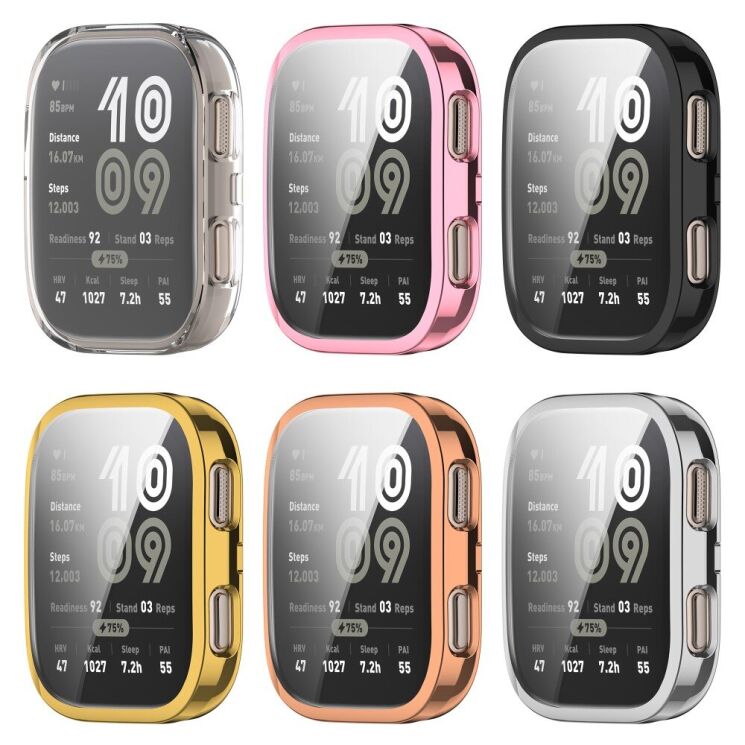 Защитный чехол Deexe Protective Frame для Xiaomi Amazfit Bip 6 - Pink: фото 8 из 10