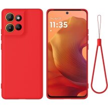 Защитный чехол Deexe Silicone Case для Motorola Moto G15 Power - Red: фото 1 из 9