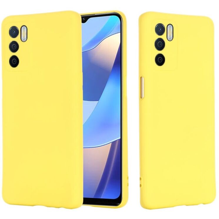 Защитный чехол Deexe Silicone Case для Oppo A16 / Oppo A54s - Yellow: фото 1 из 6