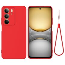 Защитный чехол Deexe Silicone Case для Realme C75 - Red: фото 1 из 8