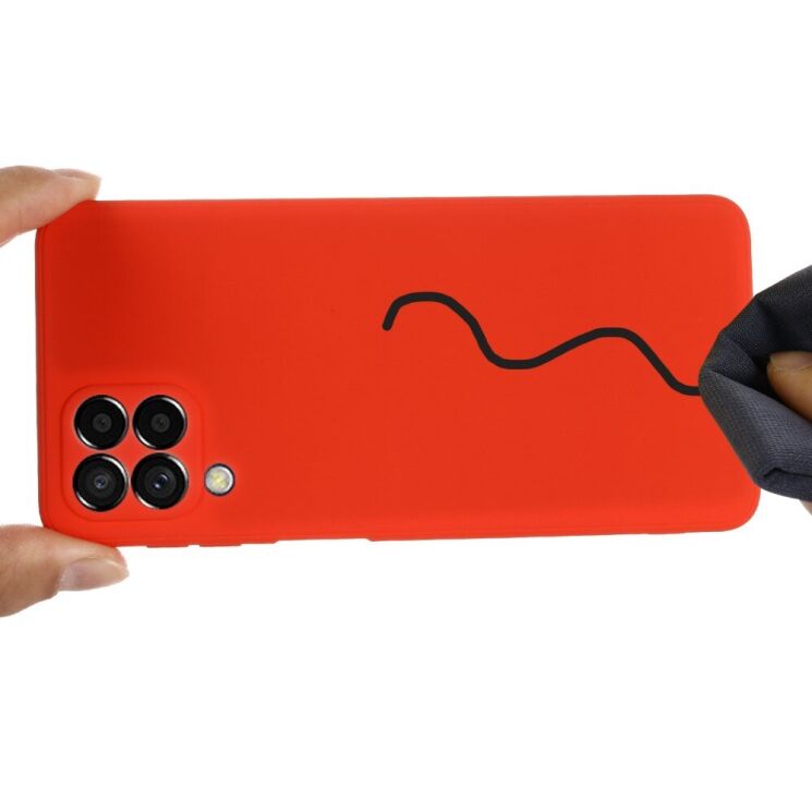 Защитный чехол Deexe Silicone Case для Samsung Galaxy M53 (M536) - Red: фото 5 из 10