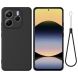 Защитный чехол Deexe Silicone Case для Xiaomi Redmi Note 14 5G - Black (379403B). Фото 1 из 8