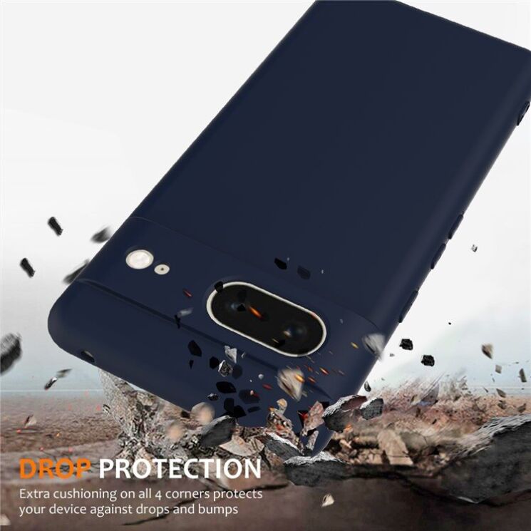 Защитный чехол Deexe Silicone Case with MagSafe для Google Pixel 7 - Dark Blue: фото 2 из 9
