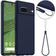Защитный чехол Deexe Silicone Case with MagSafe для Google Pixel 7 - Dark Blue (308376DB)