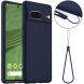 Защитный чехол Deexe Silicone Case with MagSafe для Google Pixel 7 - Dark Blue (308376DB). Фото 1 из 9