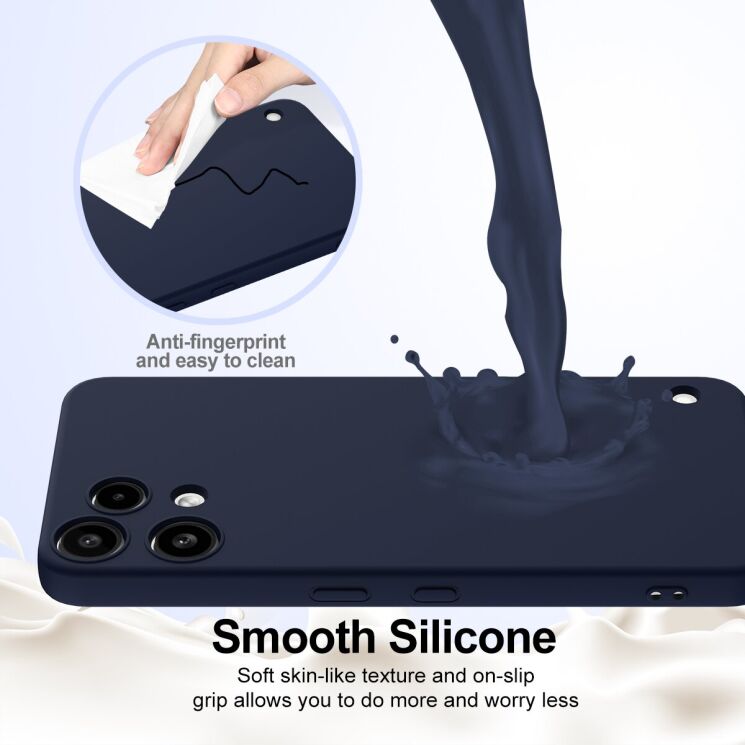 Захисний чохол Deexe Silicone Case with MagSafe для Nothing Phone (3a) Lite - Black: фото 6 з 9