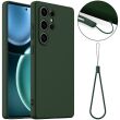 Захисний чохол Deexe Silicone Case with MagSafe для Samsung Galaxy S25 Ultra (S938) - Dark Green (379511DG)