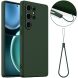 Захисний чохол Deexe Silicone Case with MagSafe для Samsung Galaxy S25 Ultra (S938) - Dark Green (379511DG). Фото 1 з 9
