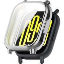 Защитный чехол Deexe Silicone Frame для Xiaomi Redmi Watch 5 Active - Silver: фото 1 из 7