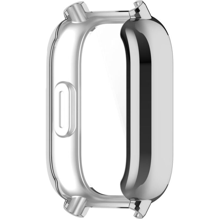 Защитный чехол Deexe Silicone Frame для Xiaomi Redmi Watch 5 Active - Silver: фото 4 из 7