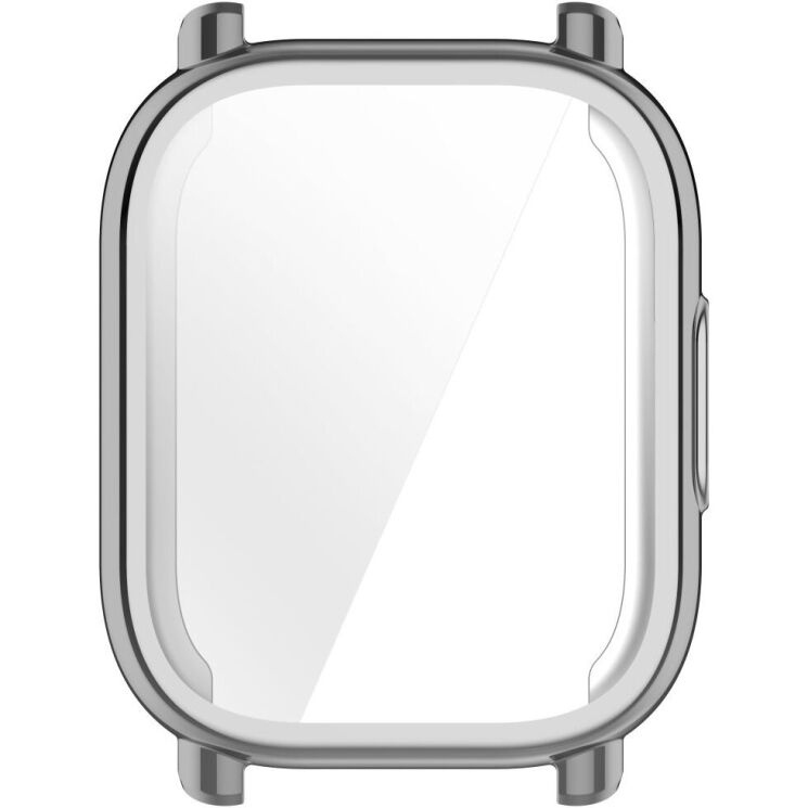 Защитный чехол Deexe Silicone Frame для Xiaomi Redmi Watch 5 Active - Silver: фото 5 из 7