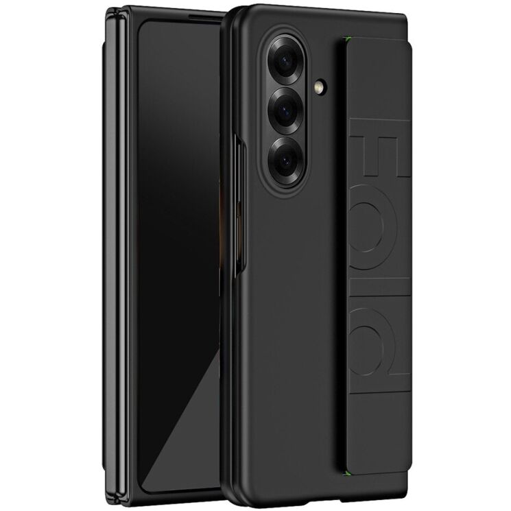 Защитный чехол Deexe Silicone Grip для Samsung Galaxy Fold 7 - Black: фото 1 из 7