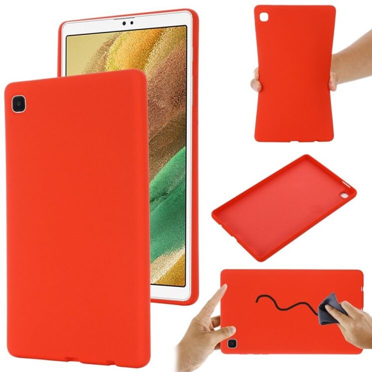Защитный чехол Deexe Silicone Shell для Samsung Galaxy Tab A7 Lite (T220/T225) - Red: фото 1 из 12