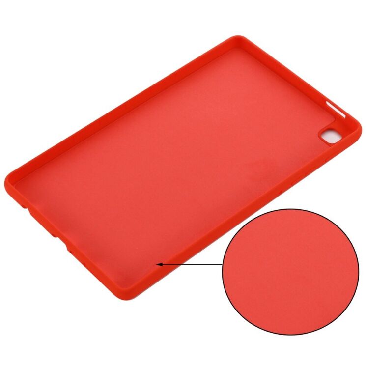 Защитный чехол Deexe Silicone Shell для Samsung Galaxy Tab A7 Lite (T220/T225) - Red: фото 6 из 12