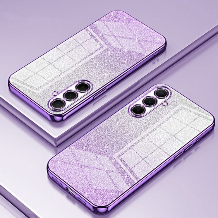 Захисний чохол Deexe Sparkles Cover для Samsung Galaxy A56 (A566) - Purple: фото 2 з 7
