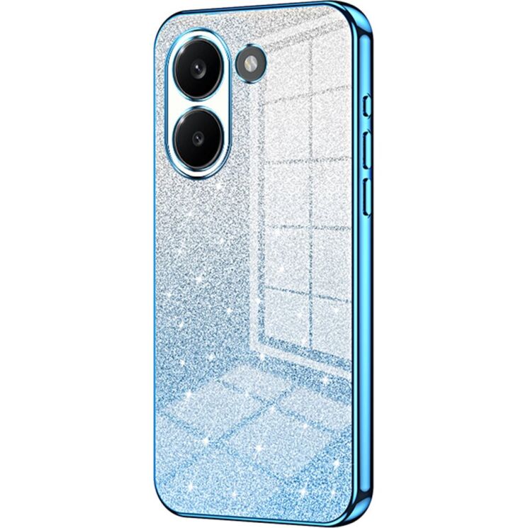 Защитный чехол Deexe Sparkles Cover для Xiaomi Poco X8 Pro - Blue: фото 1 из 7