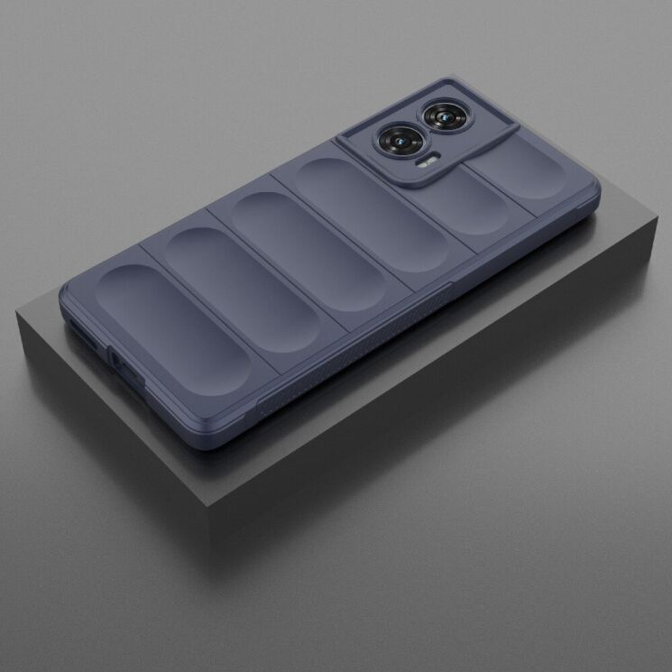 Защитный чехол Deexe Terra Case для Motorola Edge 50 Fusion - Dark Blue: фото 4 из 8