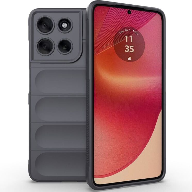 Защитный чехол Deexe Terra Case для Motorola Moto G56 - Dark Grey: фото 1 из 4