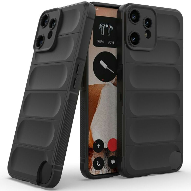 Захисний чохол Deexe Terra Case для Nothing CMF Phone 2 Pro - Black: фото 2 з 6
