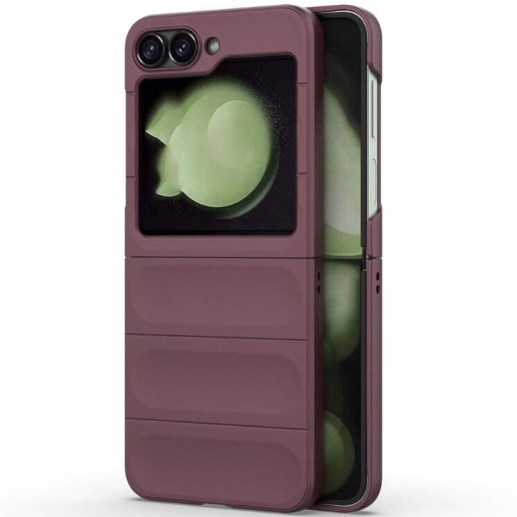 Защитный чехол Deexe Terra Case (FF) для Samsung Galaxy Flip 6 - Wine Red: фото 2 из 8