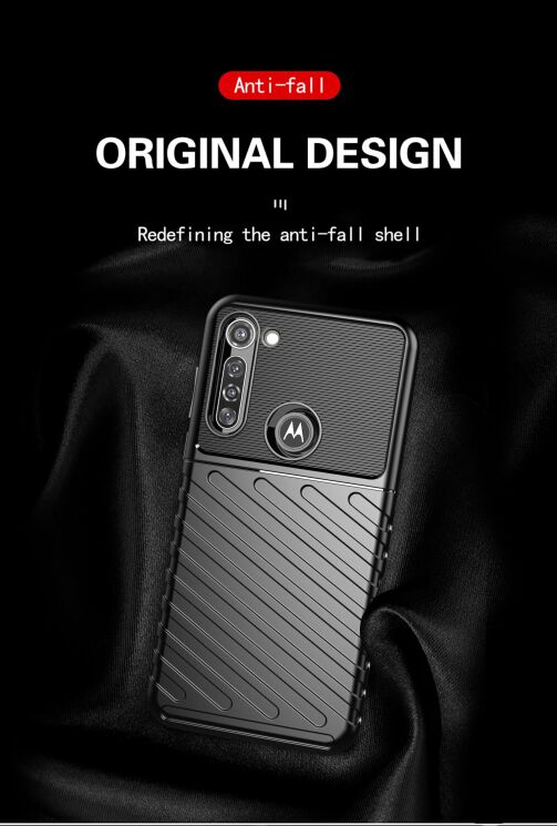Защитный чехол Deexe Thunder Series для Motorola Moto G8 Power - Black: фото 5 из 12